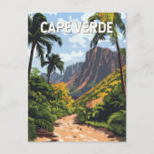 Kap Verde Illustration Reisen Vintag Postkarte (Vorderseite)