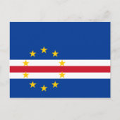 Kap Verde - kap-verdische Flagge Postkarte (Vorderseite)