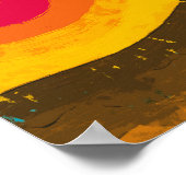 Kap Verde Lebendiger Sonnenuntergang Poster (Ecke)