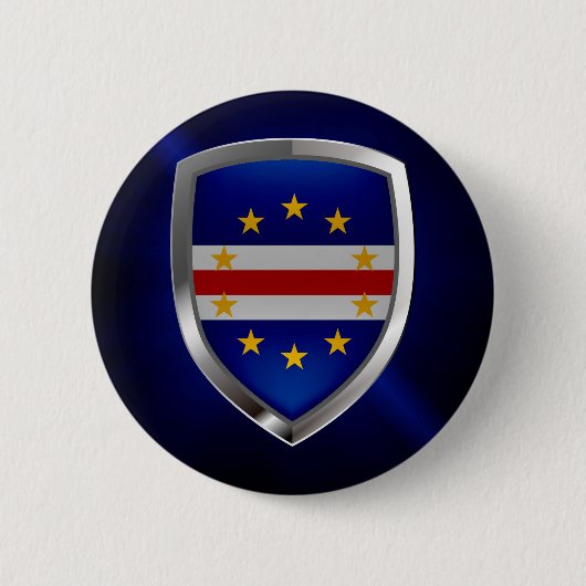 Kap Verde Mettalic Emblem Button (Vorderseite)