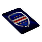 Kap Verde Mettalic Emblem Magnet (Rechte Seite)