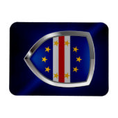 Kap Verde Mettalic Emblem Magnet (Horizontal)