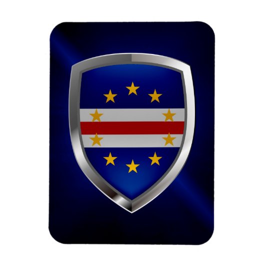 Kap Verde Mettalic Emblem Magnet (Vertikal)