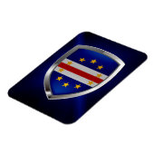 Kap Verde Mettalic Emblem Magnet (Linke Seite)