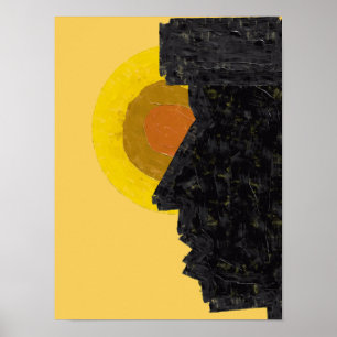 Kap Verde Morabeza Seele Abstrakte Illustration Poster