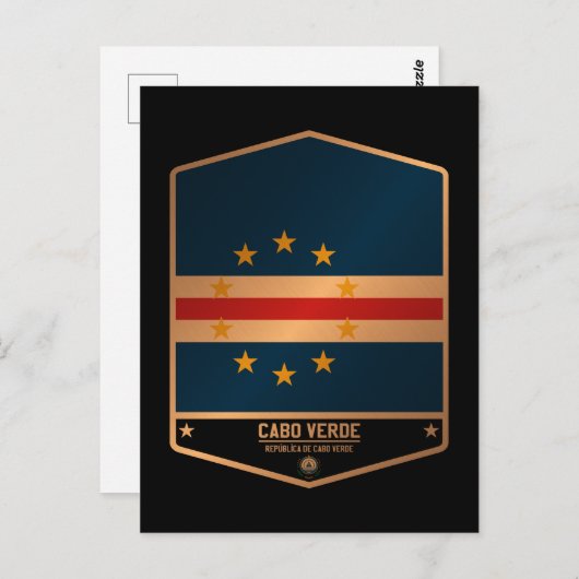 Kap Verde Postkarte (Vorne/Hinten)