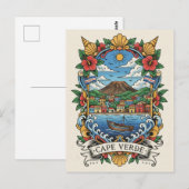Kap Verde Reise Postkarte (Vorne/Hinten)