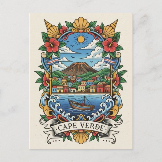 Kap Verde Reise Postkarte (Vorderseite)