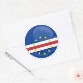 Kap Verde Rund icon flag Runder Aufkleber (Umschlag)