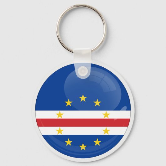 Kap Verde Rund icon flag Schlüsselanhänger (Vorderseite)