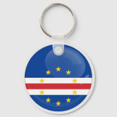 Kap Verde Rund icon flag Schlüsselanhänger (Rückseite)