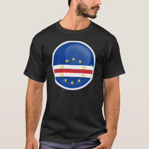Kap Verde Rund icon flag T-Shirt
