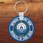 Kap-Verde-RundEmblem Schlüsselanhänger (Vorderseite)