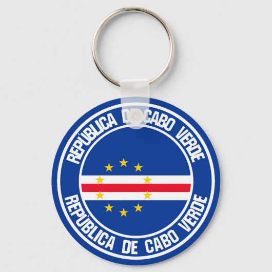 Kap-Verde-RundEmblem Schlüsselanhänger (Vorderseite)