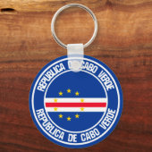 Kap-Verde-RundEmblem Schlüsselanhänger (Vorderseite)