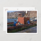 Kap Verde - Sao Nicolau - Fischereiboot Tarrafal - Postkarte (Vorne/Hinten)
