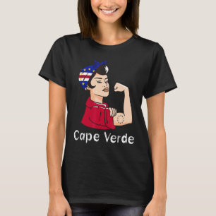 Kap Verde Strong Cape Verdean Roots Woman Scarf T-Shirt