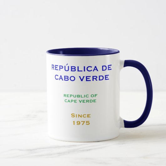 KAP-VERDE * - Tasse mit Flagge und Wappen (Rechts)