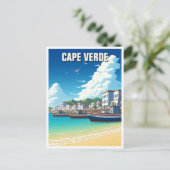 Kap Verde Travel Postkarte (Stehend Vorderseite)