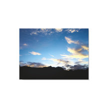 Kap Verde Twilight Mountain Silhouette Bold Sky