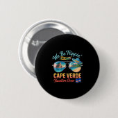 Kap Verde Urlaub Cabo Verde Flagge Stolz Verdian Button (Vorne & Hinten)