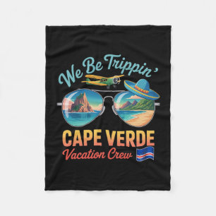 Kap Verde Urlaub Cabo Verde Flagge Stolz Verdian  Fleecedecke