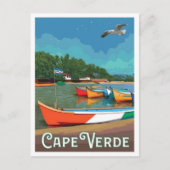 Kap Verde Vintage-Reise  Postkarte (Vorderseite)