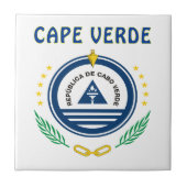 Kap-Verde Wappen Fliese (Vorderseite)