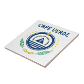 Kap-Verde Wappen Fliese (Seite)