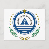 Kap-Verde-Wappen Postkarte (Vorderseite)