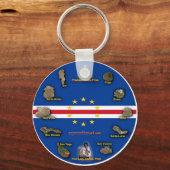 Kap Verdean Schlüsselkette Schlüsselanhänger (Vorderseite)