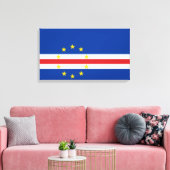 Kap-Verdische Flagge (Cabo Verde) Leinwanddruck (Insitu (Wohnzimmer))