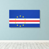 Kap-Verdische Flagge (Cabo Verde) Leinwanddruck (Insitu (Holzboden))