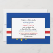 kap-verdische Flagge, Flagge von Kap Verde Hochzei Einladung (Vorderseite)