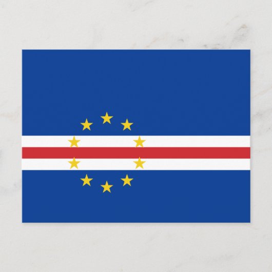 kap-verdische Flagge, Flagge von Kap Verde Postkarte (Vorderseite)