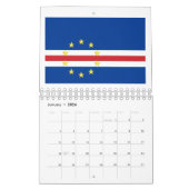 kap-verdische Flagge Kalender (Jan 2026)