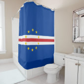 Kap-Verdische Flagge (Kap Verde) Duschvorhang (Beispiel)