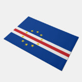 Kap-Verdische Flagge (Kap Verde) Fußmatte (Schrägansicht)