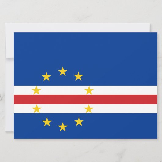 Kap-Verdische Flagge (Kap Verde) Karte (Vorderseite)