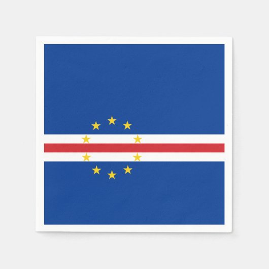 Kap-Verdische Flagge (Kap Verde) Serviette (Vorderseite)