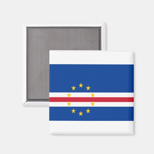 kap-verdische Flagge Magnet (Vorderseite/Rückseite)