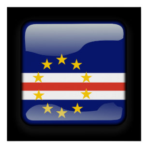 kap-verdische Flagge Poster