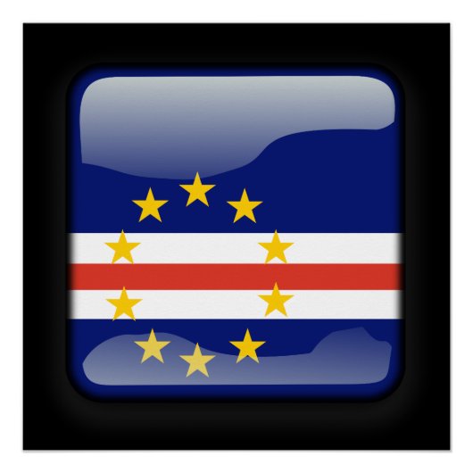 kap-verdische Flagge Poster (Vorderseite)