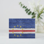 kap-verdische Flagge Postkarte (Stehend Vorderseite)