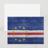 kap-verdische Flagge Postkarte (Vorne/Hinten)