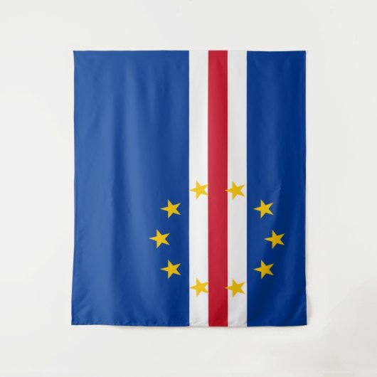 kap-verdische Flagge Wandteppich (Vorderseite)