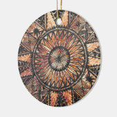 Kapa Ursprüngliches Hawaiisches Tattoo-Tapa Keramik Ornament (Links)