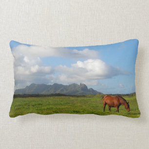 Kapaa Pferde - Kauai Hawaii Lendenkissen