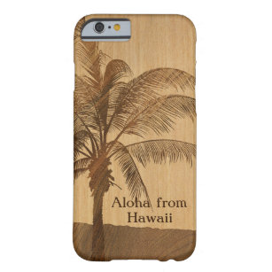 Kapaa Sonnenuntergang-hawaiisches Imitat Koa Barely There iPhone 6 Hülle
