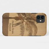 Kapaa Sonnenuntergang-hawaiisches Imitat Koa Case-Mate iPhone Hülle (Rückseite (Horizontal))